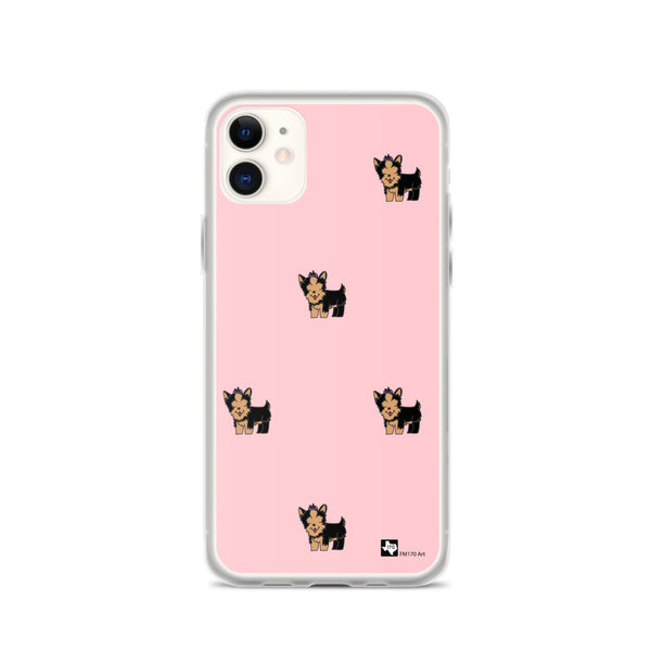 Yorkie Pink iPhone Case