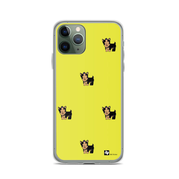 Yorkie Yellow iPhone Case