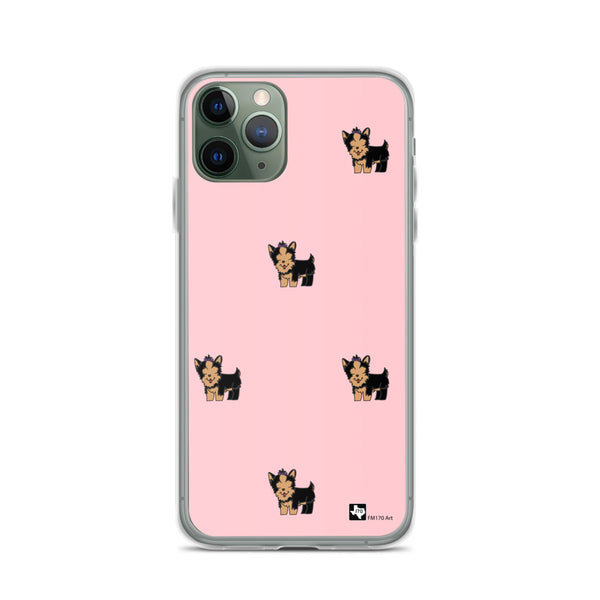 Yorkie Pink iPhone Case