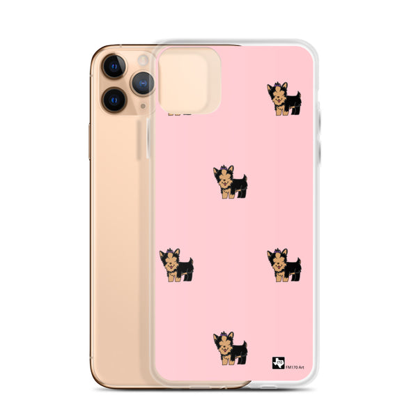Yorkie Pink iPhone Case