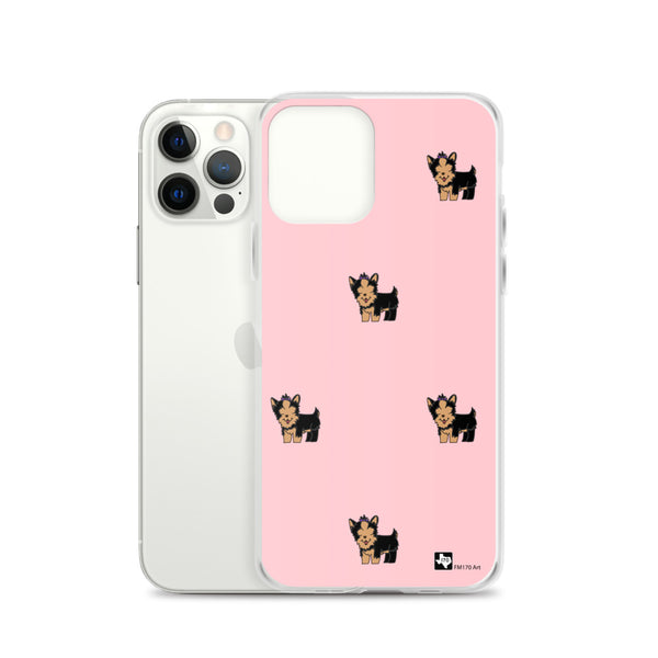 Yorkie Pink iPhone Case