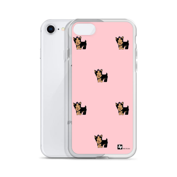 Yorkie Pink iPhone Case