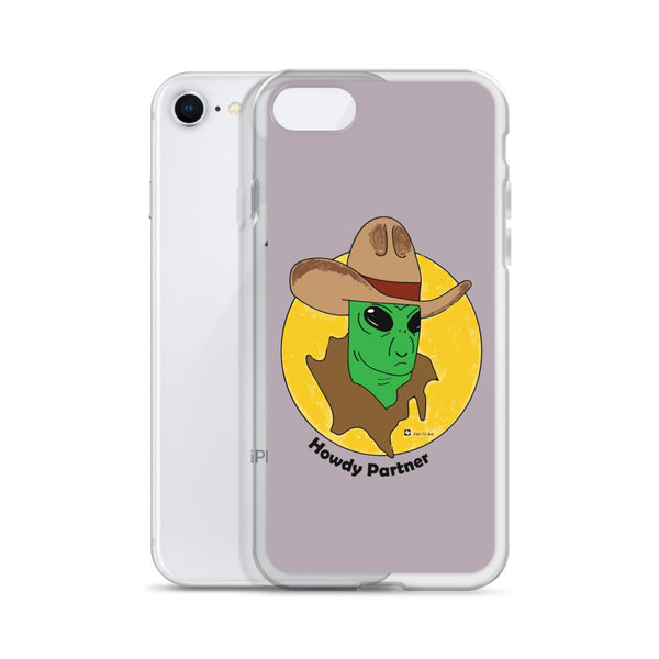 Howdy Partner Alien Outlaw iPhone Case