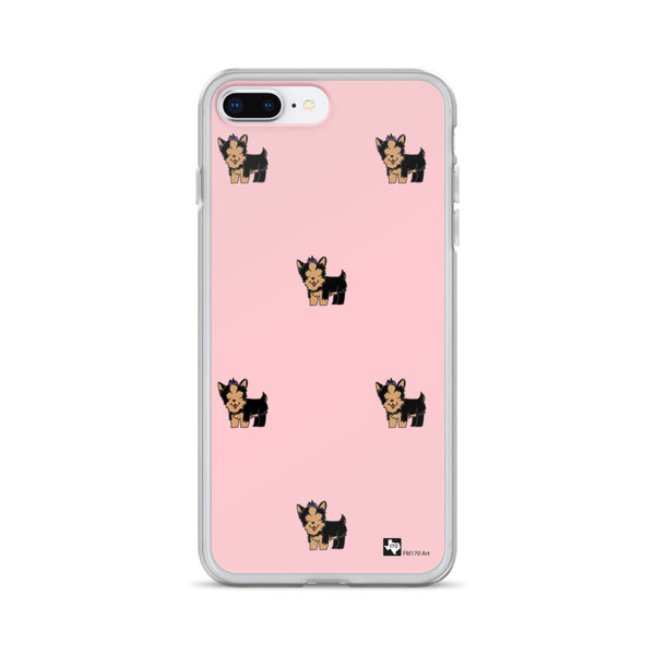 Yorkie Pink iPhone Case