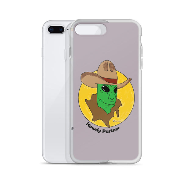 Howdy Partner Alien Outlaw iPhone Case