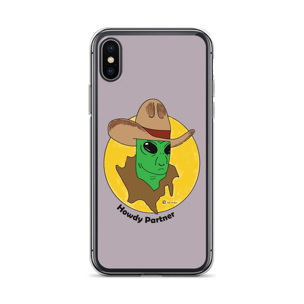 Howdy Partner Alien Outlaw iPhone Case