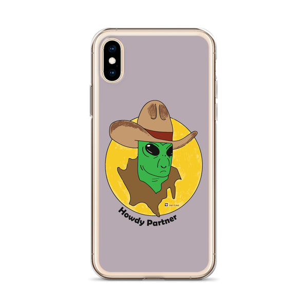 Howdy Partner Alien Outlaw iPhone Case
