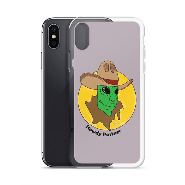 Howdy Partner Alien Outlaw iPhone Case