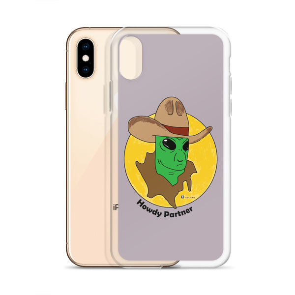 Howdy Partner Alien Outlaw iPhone Case