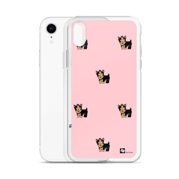 Yorkie Pink iPhone Case