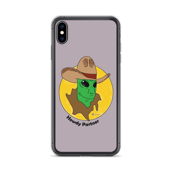 Howdy Partner Alien Outlaw iPhone Case