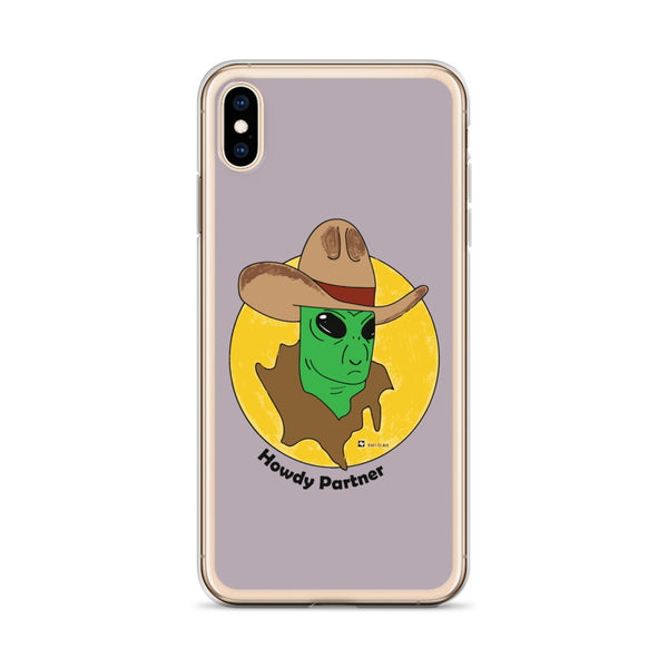 Howdy Partner Alien Outlaw iPhone Case