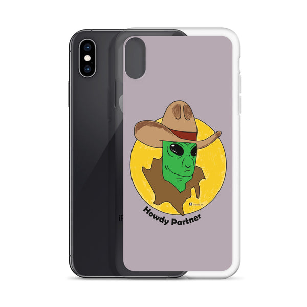 Howdy Partner Alien Outlaw iPhone Case