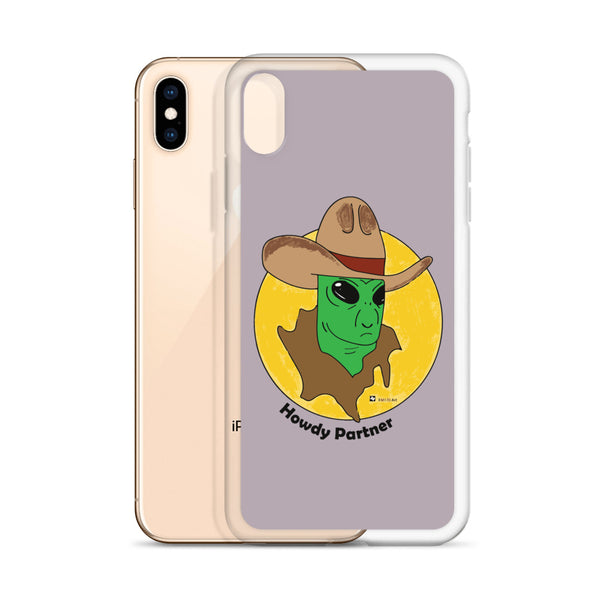 Howdy Partner Alien Outlaw iPhone Case