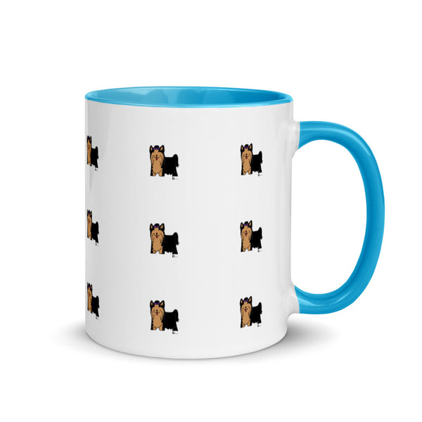 Yorkie 2 Mug with Color Inside