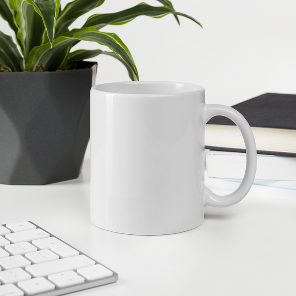 Corgi White glossy mug