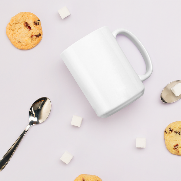 Corgi White glossy mug