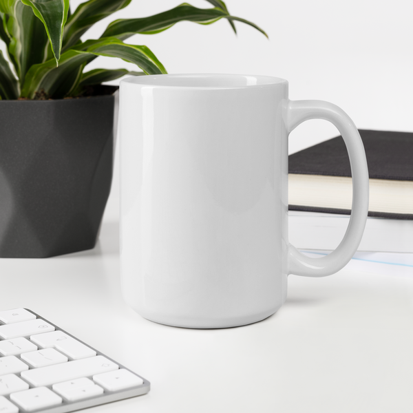 Corgi White glossy mug