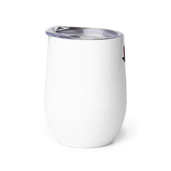 Rose in a bottle Wine tumbler