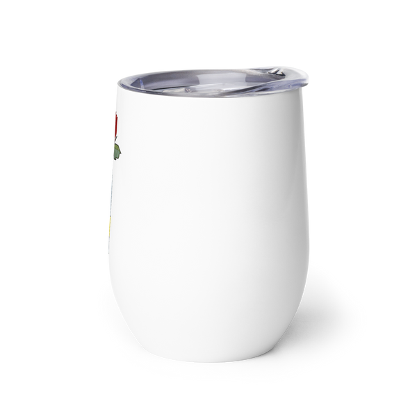Rose in a bottle Wine tumbler
